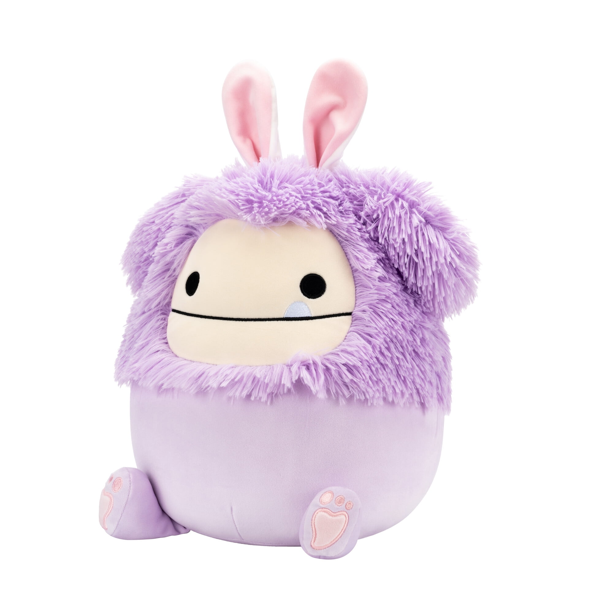 Fuzz-a-mallows By Squishmallows Original 16-Inch Easter Plush - Dilka the Lavender Bigfoot with Bunny Ears