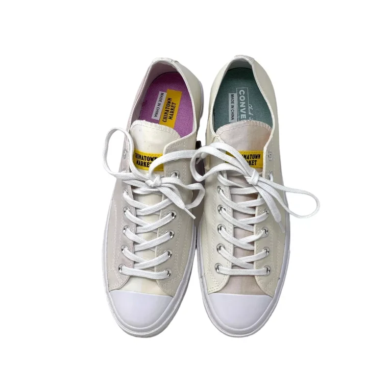 Converse Chuck 70 OX Low Top Shoes White Canvas Skate Sneakers - Main Image