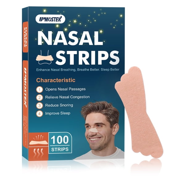 Tiras nasales UPMOSTEK Universal Comfort Extra Strength, 100 unidades