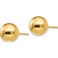 thumbnail image 2 of 14K Yellow Gold Polished 9mm Ball Post Earrings (9 X 9) Made In United States x9mmg, 2 of 5