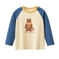 thumbnail image 2 of YUSIM Toddler Boys Graphic T Shirts- Cute Casual Long Sleeve Cotton Kids Fall Tops Beige Size 8 T, 2 of 6