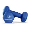 thumbnail image 6 of HolaHatha 1, 2 and 3 Pound Neoprene Dumbbell Weight Set with Rack, 6 of 11