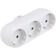 thumbnail image 2 of EeaseMX Adaptador de enchufe triple, panel resistente al calor y antillamas con enchufe europeo, color blanco, 2 of 7