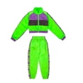 thumbnail image 3 of Ropa de baile de hip hop para niños, trajes de baile moderno de jazz para niñas, ropa fluorescente, trajes de escenario para niños, 3 of 5