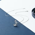 thumbnail image 4 of Rose Flower Little Cat Urn Pendant with Chain Cremation Jewelry for Ashes Holder Pet Memory Necklace, 4 of 5