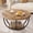 Beige, variant on Demi Bonn Wooden Coffee Table, 2-Tier Round Central Cocktail Table with Shelves for Living Room, Beige