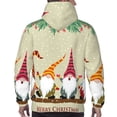 thumbnail image 7 of Lsque Christmas Card With Gnomes Pattern Casual Men's Hoodie,Hooded Sweatshirt with Kangaroo Pocket,Pullover Hoodie-4X-Large, 7 of 7