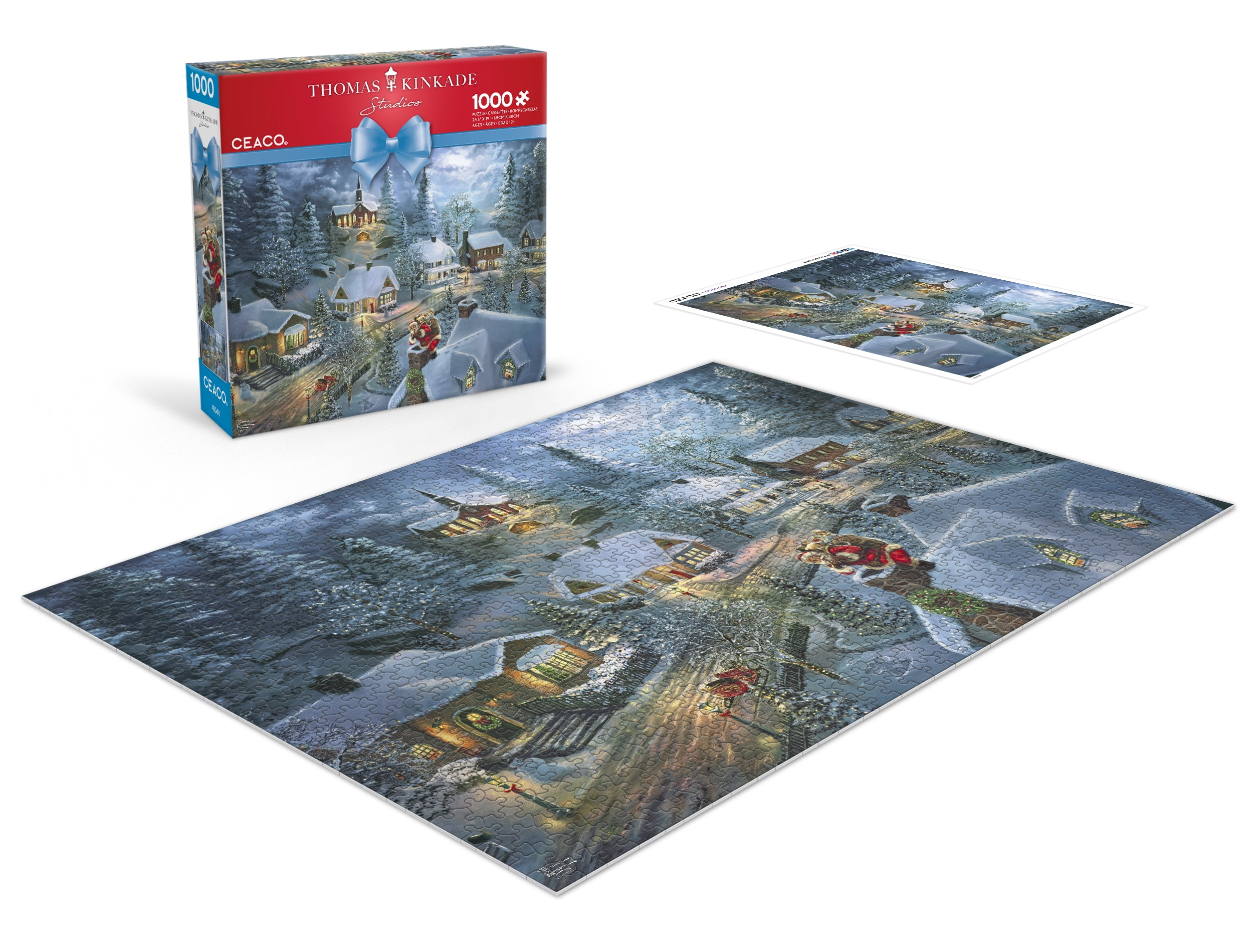 Ceaco - Thomas Kinkade - Christmas - Santa's Silent Night - 1000