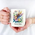 thumbnail image 4 of Personalized Cute Dragonfly Coffee Mug 11oz 15oz - Custom Name Ceramic Cup - Beautiful Gift for Dragonfly Lovers, Parents, Girlfriend, Siblings, Kids, Nature Fans, 4 of 6