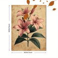 thumbnail image 3 of Qisvanset 12x16 Inch Vintage Pink Lily Bible Canvas Wall Art, Aesthetic Floral Religious Gift Household Decor, 3 of 8