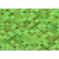 thumbnail image 1 of Ahgly Company Indoor Rectangle Patterned Emerald Green Area Rugs, 2' x 4', 1 of 6