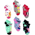 thumbnail image 3 of Peppa Pig Girls Socks, 6 Pack Quarter Socks Set (Little Girls & Big Girls), 3 of 7