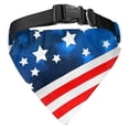 thumbnail image 4 of JTAOT 4th of July Dog Bandanas with Quick Release Buckle, Independence Day Patriotic Scarf American Flag Dog Bandana Adjustable Reversible Kerchief Bib, 4 of 7
