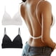 thumbnail image 3 of Gibobby Brasier mujer Sujetador de espalda para mujer Sujetador sin espalda en forma de U de encaje con vestidos de espalda(Negro + blanco,G), 3 of 5