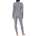 thumbnail image 7 of Fruit of the Loom Waffle Thermal Base Layer Top, Black (Women's), 7 of 7