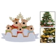 thumbnail image 3 of Reno Personalizado perfecl Familia Colgante Adornos Navidad 5 cabeza, 3 of 8
