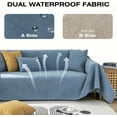 thumbnail image 3 of Yumcute Waterproof Sofa Covers for Dogs 100% Water Resistant Slipcover Furniture Protector for 3 Cushion Couch Thick Sectional Couch Covers Living Room Non-Slip, 3 of 9