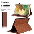 thumbnail image 5 of Dteck Case for Samsung Galaxy Tab A7 Lite 8.7 2021 Model (SM-T220/T225), Multiple Viewing Angles Stand Folio Cover with Pocket,Brown, 5 of 6