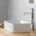thumbnail image 4 of KRAUS 19-inch Rectangular White Porcelain Ceramic Bathroom Vessel Sink and Ramus Faucet Combo Set with Pop-Up Drain, Chrome Finish, 4 of 11