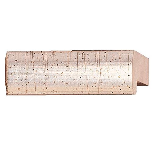 Picture Frame Moulding (Wood) 100Ft Bundle - Contemporary Antique Silver Finish - 0.75" Width -