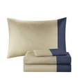thumbnail image 4 of Gracie Mills Lirael 7-Piece Plaid Microfiber Comforter Set Navy Taupe Twin, 4 of 5