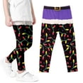thumbnail image 4 of Abomasnow Toddler Girls Halloween Leggings Printed Stretchy Leggings Kids Christmas Ugly Printed Tights Yoga Pants 3-8 Years, 4 of 5
