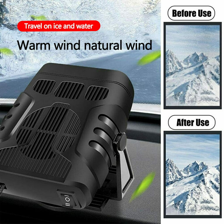 JahyShow 200W 12V Car Truck Auto Heater Hot Cool Fan Windscreen Window  Demister Defroster