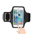 thumbnail image 4 of CRAFTHROU 1Pc Water Resistant Black Sports Phone Armband with Transparent Touchscreen Cover, 4 of 8