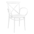 thumbnail image 3 of Compamia Cross XL Patio Dining Set with 4 Chairs White, 3 of 4