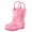 Pink, variant on Aihuaihua Toddler Rain Boots for Girls Lightweight Easy On Off Non Comfortable Baby Short Boots Outdoor Play Size 4-5 Years