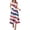 Blue#7, variant on Women's Casual 4th of July Dress V - neck Sleeveless Sunflower Print Maxi Dress Plus Size S - 2XL Stretchy Summer Party Casual Dress