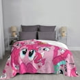 thumbnail image 6 of My Lit-Tle Pony Fleece Blanket Super Soft Cozy Throw Blanket Fuzzy Comfy Flannel Blanket Warm Plush Blankets And Throws For Couch, Sofa, Bed 40"X30", 6 of 7