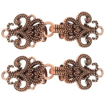 2 Pairs Vintage Sweater Clip Cape Cloak Fastener Cardigan Shawl Collar Clasps