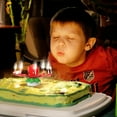 thumbnail image 5 of Birthday Cake Flower Candles with Happy Birthday Music Rotating Setup - Red, 5 of 8