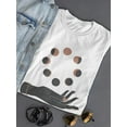 thumbnail image 3 of Floating Moons And Hand Shaped T-Shirt Women -Image by Shutterstock, Female x-Large, 3 of 4