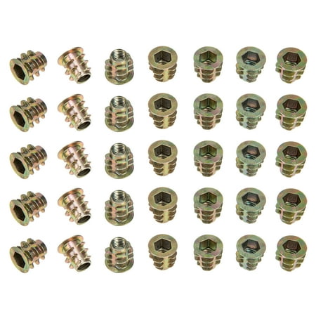 

Trapezoidal Nut Threaded Insert Nuts Furniture Screw Wood Bolt Inserts Hex Socket Daisuke