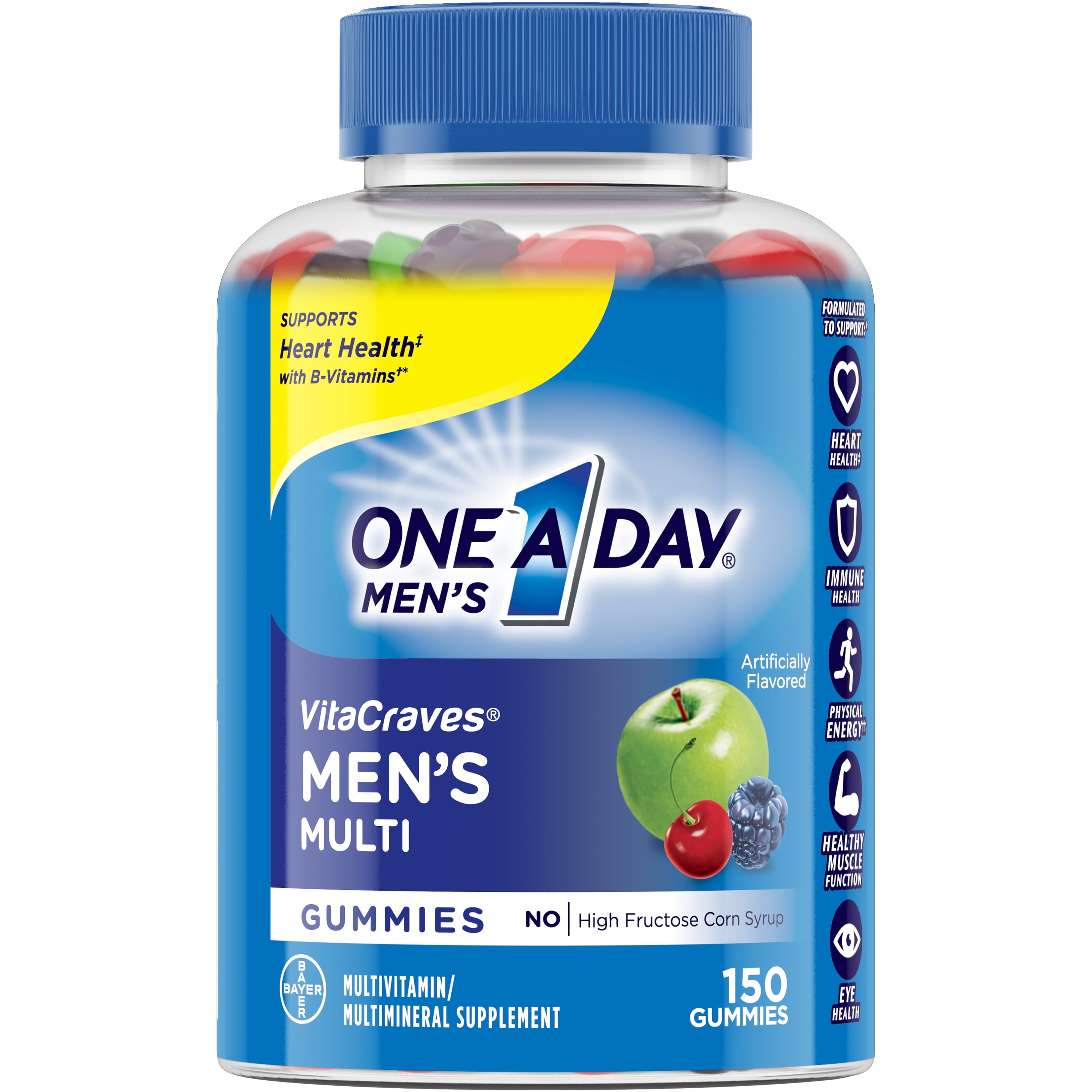 One A Day Men's VitaCraves Multivitamin Supplement with Vitamins A, C, B6, B12, and Vitamin D, 150 ct. Walmart.com