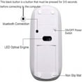 thumbnail image 3 of Souris Bluetooth Rechargeable pour MacBook/MacBook air/Pro/iPad, Souris Sans Fil pour MacBook/Ordinateur Portable/Notebook/iPad/Chromebook/PC (Argent), 3 of 7
