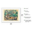 thumbnail image 2 of Millstone and Cistern under Trees (La Meule et Citerne en Sous-Bois) - From an Original Color Painting by Paul Cézanne c.1892 - Japanese Unryu Rice Paper Art Print (Unframed) 18 x 24 in, 2 of 4