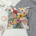 thumbnail image 2 of PHYHOO Spring Pillow Covers  Fresh Flower Market Spring Decorations Throw Farmhouse Pillowcase Linen Cushion Case for Spring Home Décor, 2 of 5