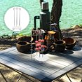 thumbnail image 5 of CIMAXIC Durable Stainless Steel Hanging Rack for Home BBQ with Drip Plate Portable and Practical 2 Sets,11.02"X4.72"X4.72", 5 of 5