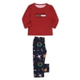 thumbnail image 2 of Odeerbi Christmas Pajamas For Family Boys Girls Parent-Child Outfit 2025 Long Sleeve Printed Housewear Pajama Suit Top Pants Suit Child Red, 2 of 7