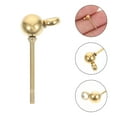 thumbnail image 2 of 100Pcs Earring Studs Stud Earrings Pin Stainless Steel Ear Stud Components, 2 of 8