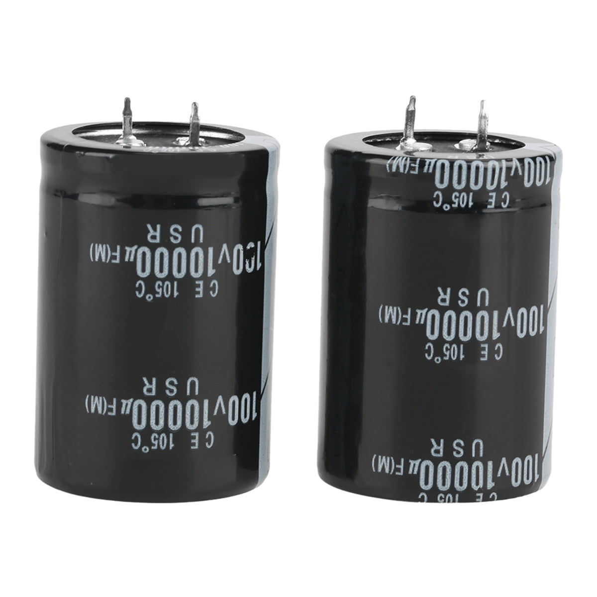 Temperature Snap-in Terminal Type Low Impedance Large Can Type 35x50mm for DIY 2pcs 10000uF 100V Electrolytic Capacitor 105℃ Max 