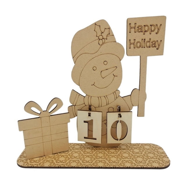 Hot6sl Ofertas y Liquidaciones Manualidades de Madera Decoraciones Navideñas Decoraciones de Calendario