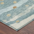 thumbnail image 3 of Addison Rugs Chantille Indoor/Outdoor Transitional Stripes Teal Machine Washable Rectangle Rug, 5' x 7'6", 3 of 8