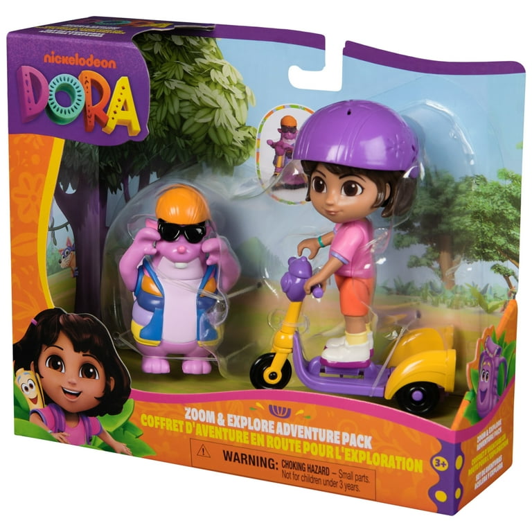 Dora, Zoom & Explore Adventure Pack with Dora & Tico Toy Figures