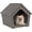Coffee, variant on Hemoton Small House Cat Bed Cave Indoor Outdoor Pet House Made with Durable PP Material