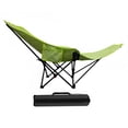 thumbnail image 3 of Tumbona de Camping, Silla Portátil Ajustable para Exteriores con Estructura de Acero Resistente Y Reposapiés Extraíble para Jardín, Playa, Patio Y Exc Verde, 3 of 8
