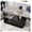 Black, variant on Glass Coffee Table with Drawer, White Center Table with Tempered Glass Top, Living Room Modern Storage